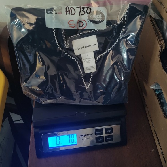 Alfred Dunner Woman Small Island Hopping Palm Beach Embellished Blouse NEW - Picture 11 of 11